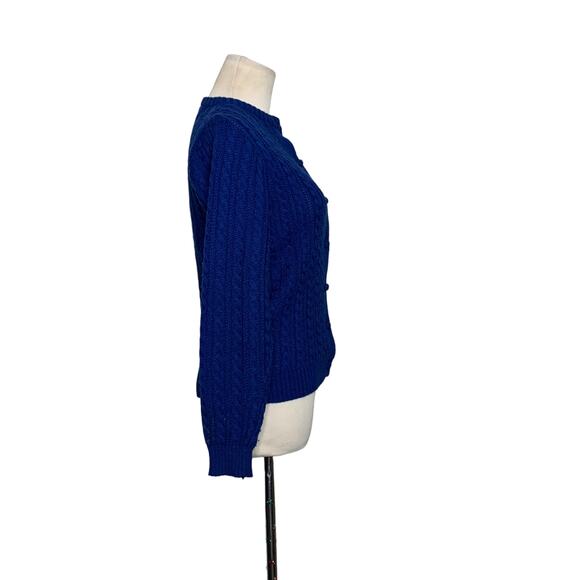 Country Roads blue buttoned cardigan sweater size small - Picture 7 of 11